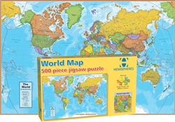 World Map 500 Piece Jigsaw Puzzle